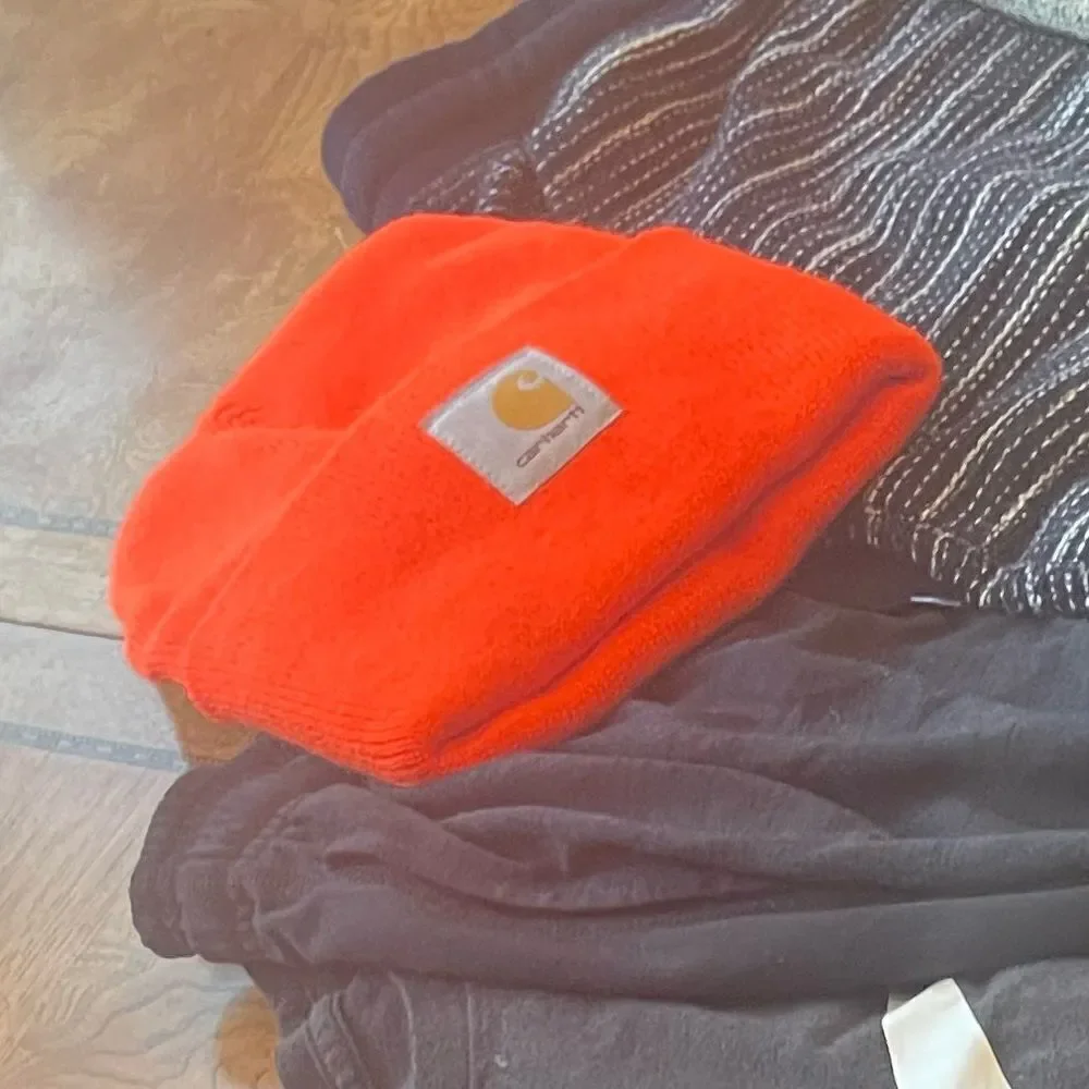 🎃- Carhartt Hat Neon Orange!